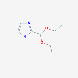molecular formula C9H16N2O2 B076384 1H-Imidazole, 2-(diethoxymethyl)-1-methyl- CAS No. 13750-82-8