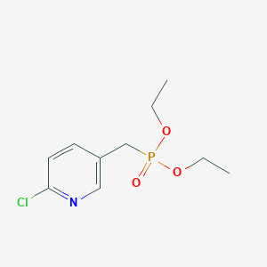 molecular formula C10H15ClNO3P B7638414 Diethyl ((6-chloropyridin-3-yl)methyl)phosphonate 