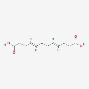 molecular formula C12H18O4 B076388 Dodeca-4,8-dienedioic acid CAS No. 14277-14-6