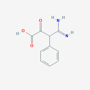molecular formula C10H10N2O3 B076404 Amidinophenylpyruvic acid CAS No. 10290-63-8