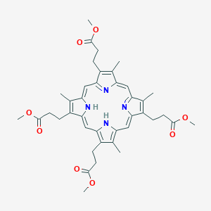 molecular formula C40H46N4O8 B076429 Methyl 3-[7,13,18-tris(3-methoxy-3-oxopropyl)-3,8,12,17-tetramethyl-21,24-dihydroporphyrin-2-yl]propanoate CAS No. 13306-30-4