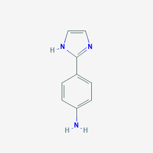 molecular formula C9H9N3 B076436 4-(1H-imidazol-2-yl)aniline CAS No. 13682-33-2