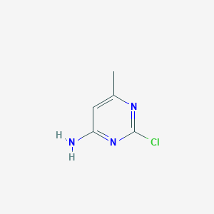 molecular formula C5H6ClN3 B076438 2-Chloro-6-methylpyrimidin-4-amine CAS No. 14394-60-6