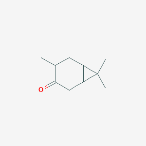 molecular formula C10H16O B076453 4,7,7-Trimethylbicyclo[4.1.0]heptan-3-one CAS No. 13124-69-1
