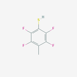 molecular formula C7H4F4S B076454 2,3,5,6-Tetrafluoro-4-methylbenzenethiol CAS No. 13634-89-4