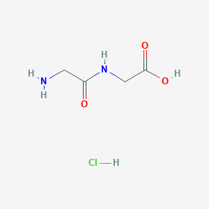 molecular formula C4H9ClN2O3 B076457 Glycylglycine hydrochloride CAS No. 13059-60-4