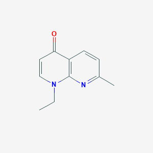 molecular formula C11H12N2O B076458 1-Ethyl-1,4-dihydro-7-methyl-4-oxo-1,8-naphthyridine CAS No. 10299-49-7