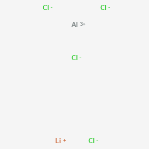 molecular formula AlCl4Li B076469 Aluminate(1-), tetrachloro-, lithium, (T-4)- CAS No. 14024-11-4