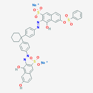 molecular formula C44H34N4Na2O12S3 B076473 Acid red 163 CAS No. 13421-53-9