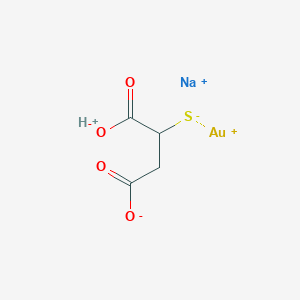 molecular formula C4H3AuNa2O4S B076480 Sodium aurothiomalate CAS No. 12244-57-4