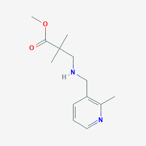 molecular formula C13H20N2O2 B7648347 Methyl 2,2-dimethyl-3-[(2-methylpyridin-3-yl)methylamino]propanoate 