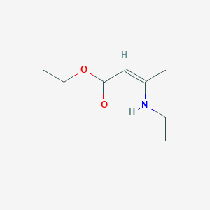 molecular formula C8H15NO2 B076484 3-Ethylamino-but-2-enoic acid ethyl ester CAS No. 13070-53-6