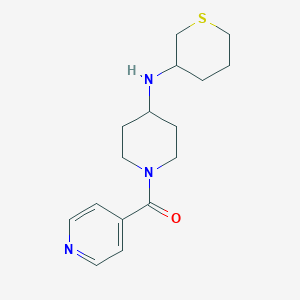 molecular formula C16H23N3OS B7648632 Pyridin-4-yl-[4-(thian-3-ylamino)piperidin-1-yl]methanone 
