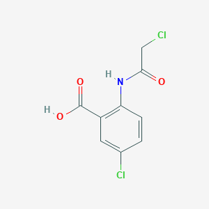 molecular formula C9H7Cl2NO3 B076498 5-氯-2-[(氯乙酰)氨基]苯甲酸 CAS No. 14422-50-5