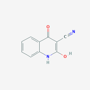 molecular formula C10H6N2O2 B076504 4-羟基-2-氧代-1,2-二氢喹啉-3-碳腈 CAS No. 15000-43-8