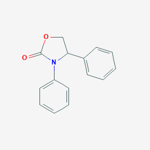 molecular formula C15H13NO2 B076528 2-Oxazolidinone, 3,4-diphenyl- CAS No. 13606-71-8