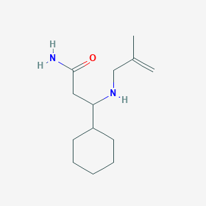 molecular formula C13H24N2O B7654163 3-Cyclohexyl-3-(2-methylprop-2-enylamino)propanamide 