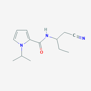 molecular formula C13H19N3O B7655793 N-(1-cyanobutan-2-yl)-1-propan-2-ylpyrrole-2-carboxamide 