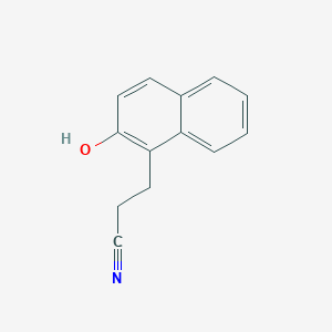 molecular formula C13H11NO B076561 3-(2-羟基-1-萘基)丙腈 CAS No. 14233-73-9
