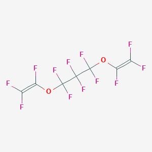 molecular formula C7F12O2 B076562 1,1,2,2,3,3-Hexafluoro-1,3-bis[(trifluorovinyl)oxy]propane CAS No. 13846-22-5