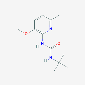 molecular formula C12H19N3O2 B7656930 1-Tert-butyl-3-(3-methoxy-6-methylpyridin-2-yl)urea 