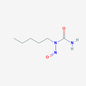 molecular formula C6H13N3O2 B076574 1-Amyl-1-nitrosourea CAS No. 10589-74-9