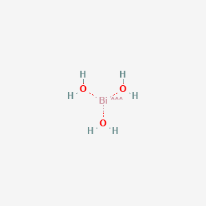 molecular formula BiH3O3 B076595 Bismuth hydroxide (Bi(OH)3) CAS No. 10361-43-0