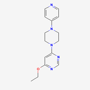 molecular formula C15H19N5O B7660958 4-Ethoxy-6-(4-pyridin-4-ylpiperazin-1-yl)pyrimidine 