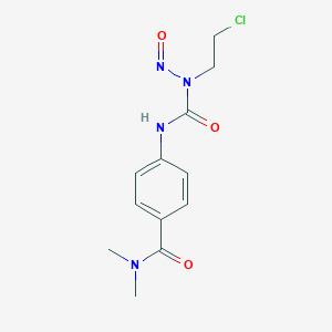 molecular formula C12H15ClN4O3 B076613 Urea, 1-(2-chloroethyl)-3-(p-(dimethylcarbamoyl)phenyl)-3-nitroso- CAS No. 13909-28-9