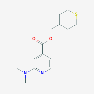 molecular formula C14H20N2O2S B7662440 Thian-4-ylmethyl 2-(dimethylamino)pyridine-4-carboxylate 