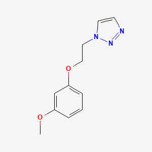 molecular formula C11H13N3O2 B7662559 1-[2-(3-Methoxyphenoxy)ethyl]triazole 