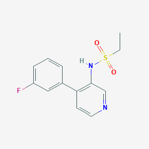 molecular formula C13H13FN2O2S B7662905 N-[4-(3-fluorophenyl)pyridin-3-yl]ethanesulfonamide 