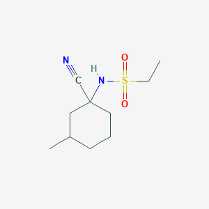 molecular formula C10H18N2O2S B7663139 N-(1-cyano-3-methylcyclohexyl)ethanesulfonamide 