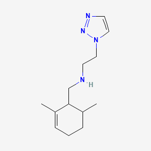 molecular formula C13H22N4 B7663283 N-[(2,6-dimethylcyclohex-2-en-1-yl)methyl]-2-(triazol-1-yl)ethanamine 