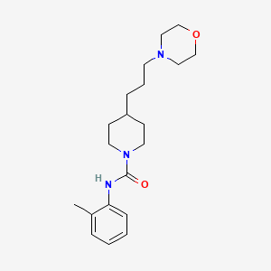 molecular formula C20H31N3O2 B7663592 N-(2-methylphenyl)-4-(3-morpholin-4-ylpropyl)piperidine-1-carboxamide 