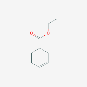 molecular formula C9H14O2 B076639 3-Cyclohexene-1-carboxylic acid, ethyl ester CAS No. 15111-56-5