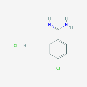 molecular formula C7H8Cl2N2 B076642 4-Chlorobenzene-1-carboximidamide hydrochloride CAS No. 14401-51-5