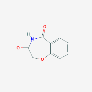 molecular formula C9H7NO3 B076643 1,4-benzoxazepine-3,5(2H,4H)-dione CAS No. 14151-88-3