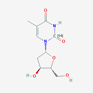 molecular formula C10H14N2O5 B076644 Thymidine-2-14C CAS No. 13010-45-2