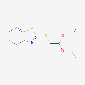molecular formula C13H17NO2S2 B076647 2-[(2,2-Diethoxyethyl)thio]-1,3-benzothiazole CAS No. 13944-94-0