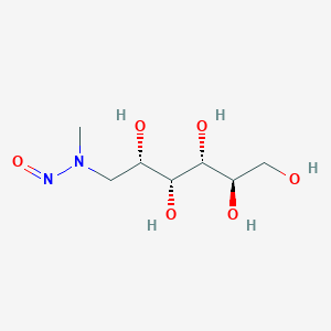 molecular formula C7H16N2O6 B076654 1-去氧-1-(N-亚硝基甲基氨基)-D-葡萄糖醇 CAS No. 10356-92-0