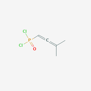 molecular formula C5H7Cl2OP B076656 Phosphonic dichloride, (3-methyl-1,2-butadienyl)- CAS No. 13337-33-2