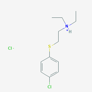 molecular formula C12H19Cl2NS B076658 2-(4-Chlorophenylthio)triethylamine hydrochloride CAS No. 13663-07-5