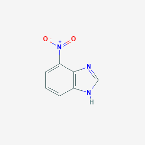 molecular formula C7H5N3O2 B076667 4-Nitro-1H-benzimidazole CAS No. 10597-52-1