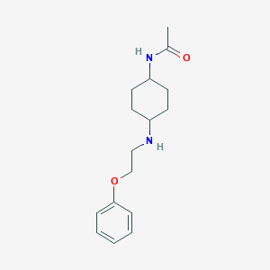 molecular formula C16H24N2O2 B7667256 N-[4-(2-phenoxyethylamino)cyclohexyl]acetamide 