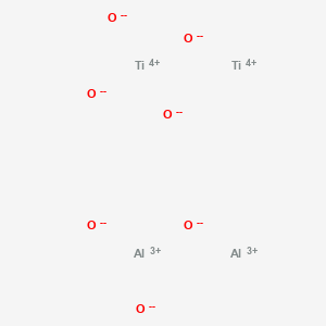 molecular formula Al2O7Ti2 B076681 dititanium(4+) dialuminium(3+) heptaoxidandiide CAS No. 12004-39-6