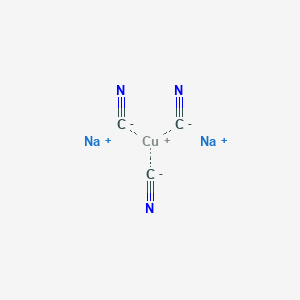 molecular formula C3CuN3Na2 B076686 Copper sodium cyanide CAS No. 14264-31-4