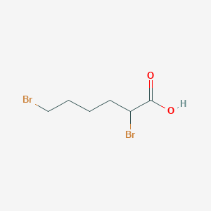 molecular formula C6H10Br2O2 B076689 2,6-Dibromohexanoic acid CAS No. 13137-43-4