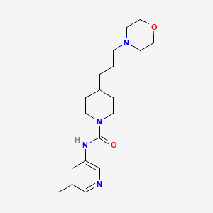 molecular formula C19H30N4O2 B7670026 N-(5-methylpyridin-3-yl)-4-(3-morpholin-4-ylpropyl)piperidine-1-carboxamide 