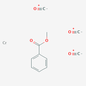 molecular formula C11H8CrO5 B076706 (Methyl benzoate)tricarbonylchromium CAS No. 12125-87-0